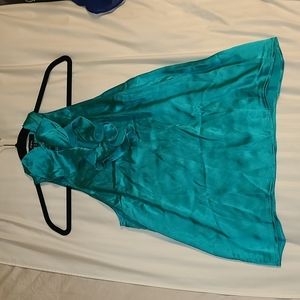 Express Teal Sleeveless Blouse